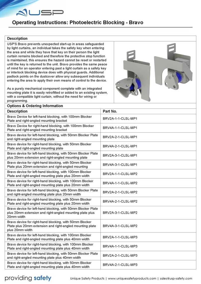 USP Bravo BRV2A-1-1-CLSL-MP1 operating instructions