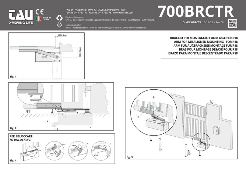 tau 700BRCTR User manual