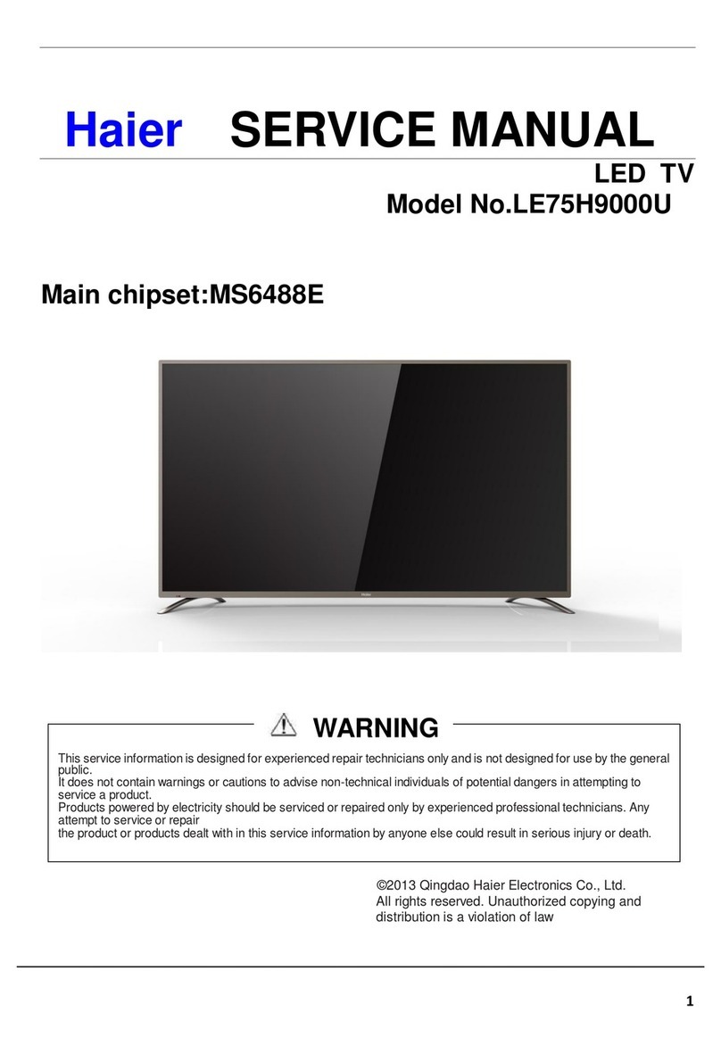 Haier LE75H9000U User manual Haier LE75H9000U User manual