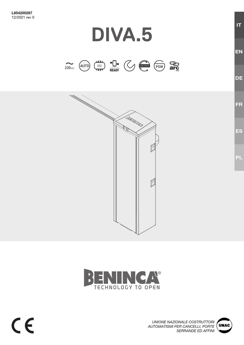 Beninca DIVA.5 User manual