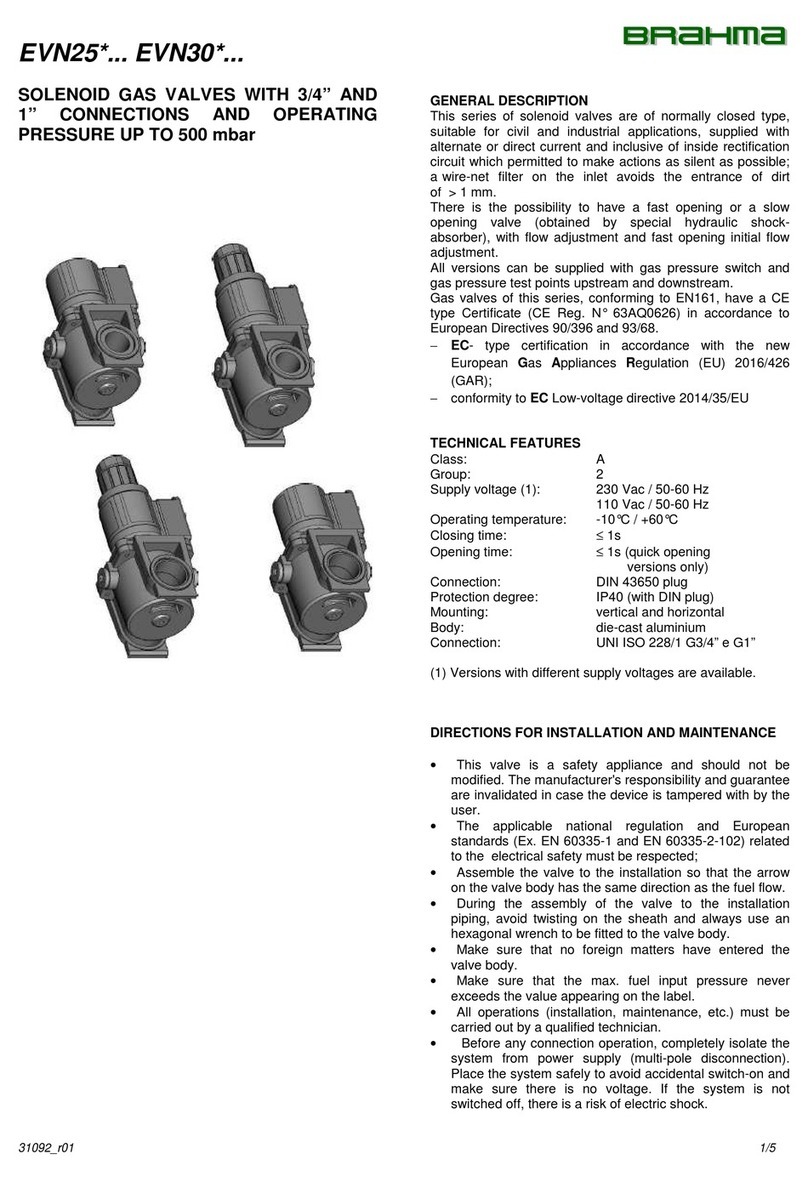 BRAHMA EVN25 Series User manual