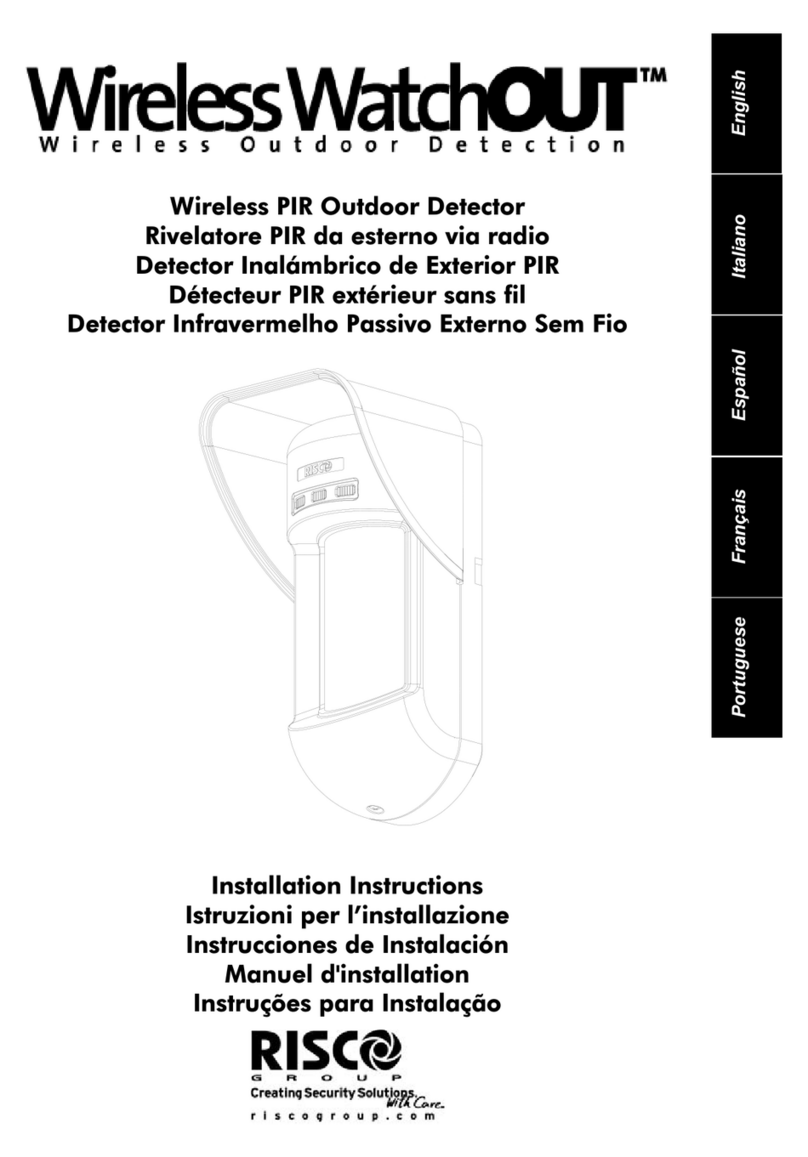 Risco Wirless WatchOUT RWX312PR800C User manual