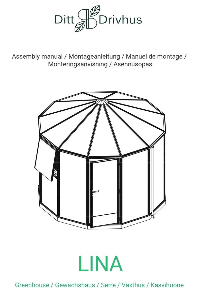 Ditt Drivhus LINA Assembly manual