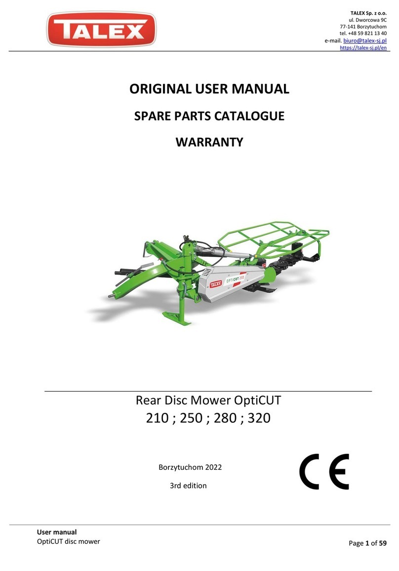 Talex OptiCUT 250 Product information sheet