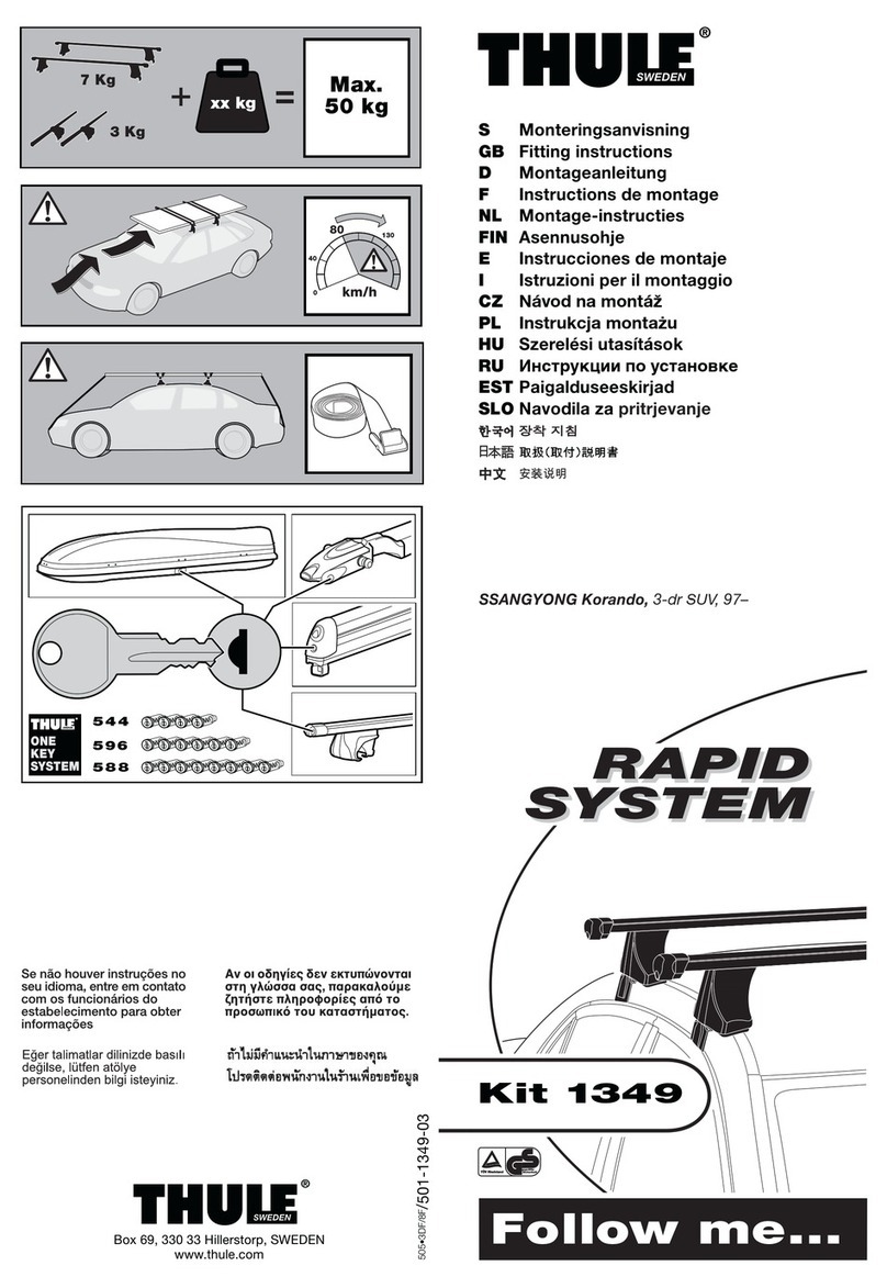 Thule 1349 User manual Thule 1349 User manual