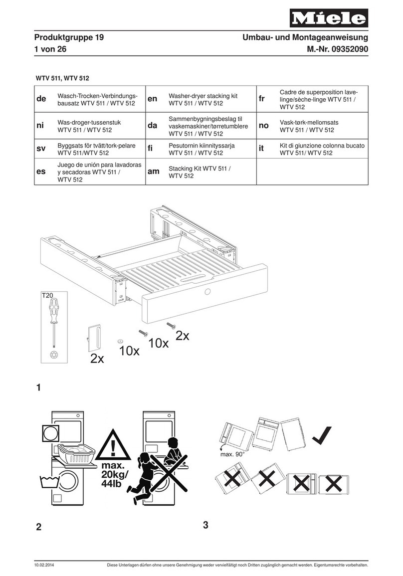 Miele WTV 511 manual
