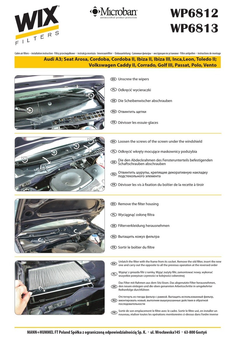 WIX WP6812 Installation instruction
