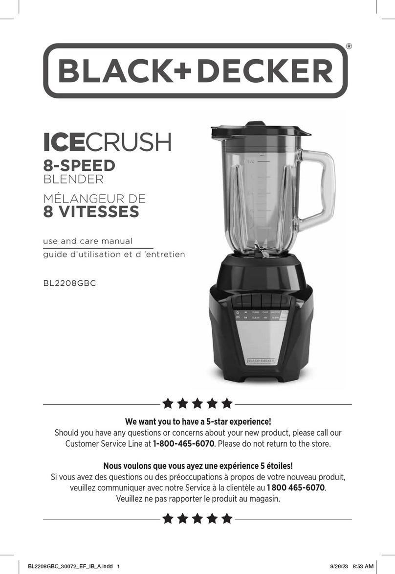 Black & Decker ICECRUSH BL2208GBC User manual