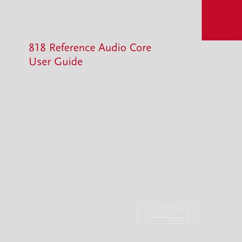 Meridian Reference Audio Core 818 User manual