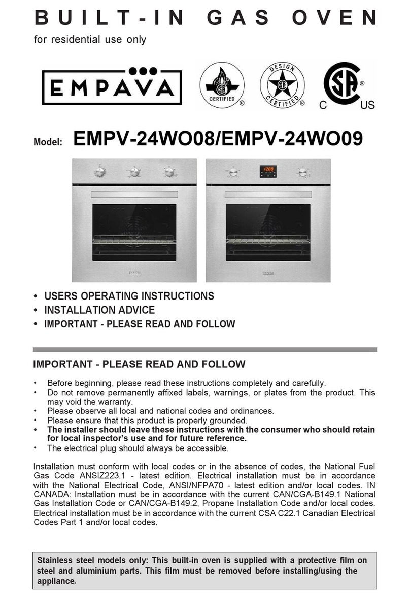 Empava EMPV-24WO09 User operating instructions