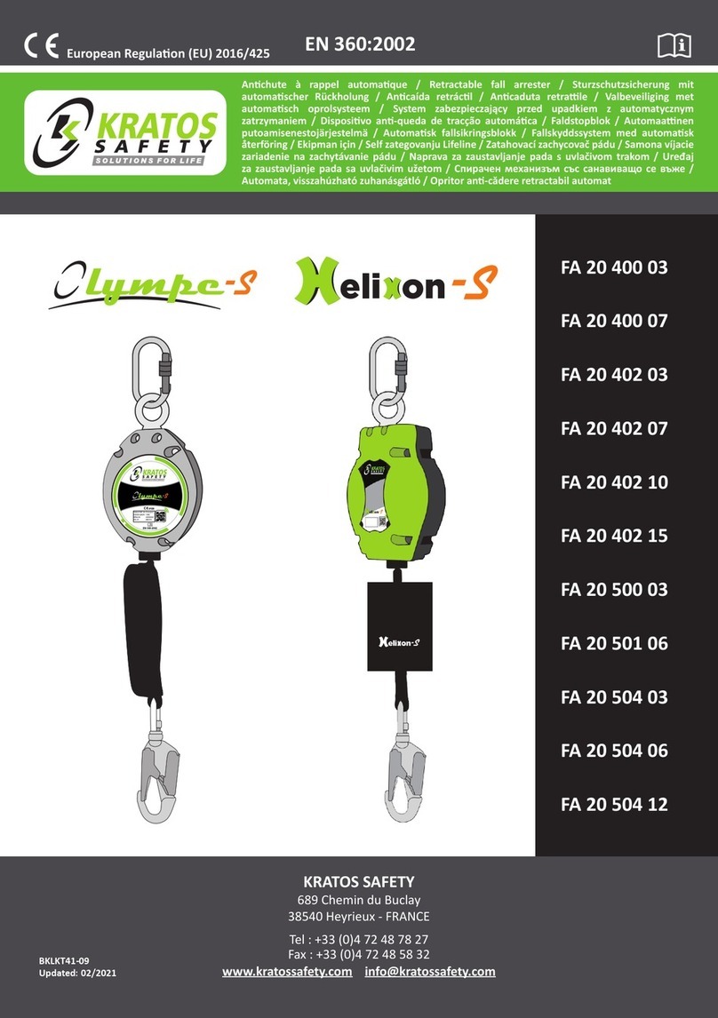 KRATOS SAFETY FA 20 400 03 manual