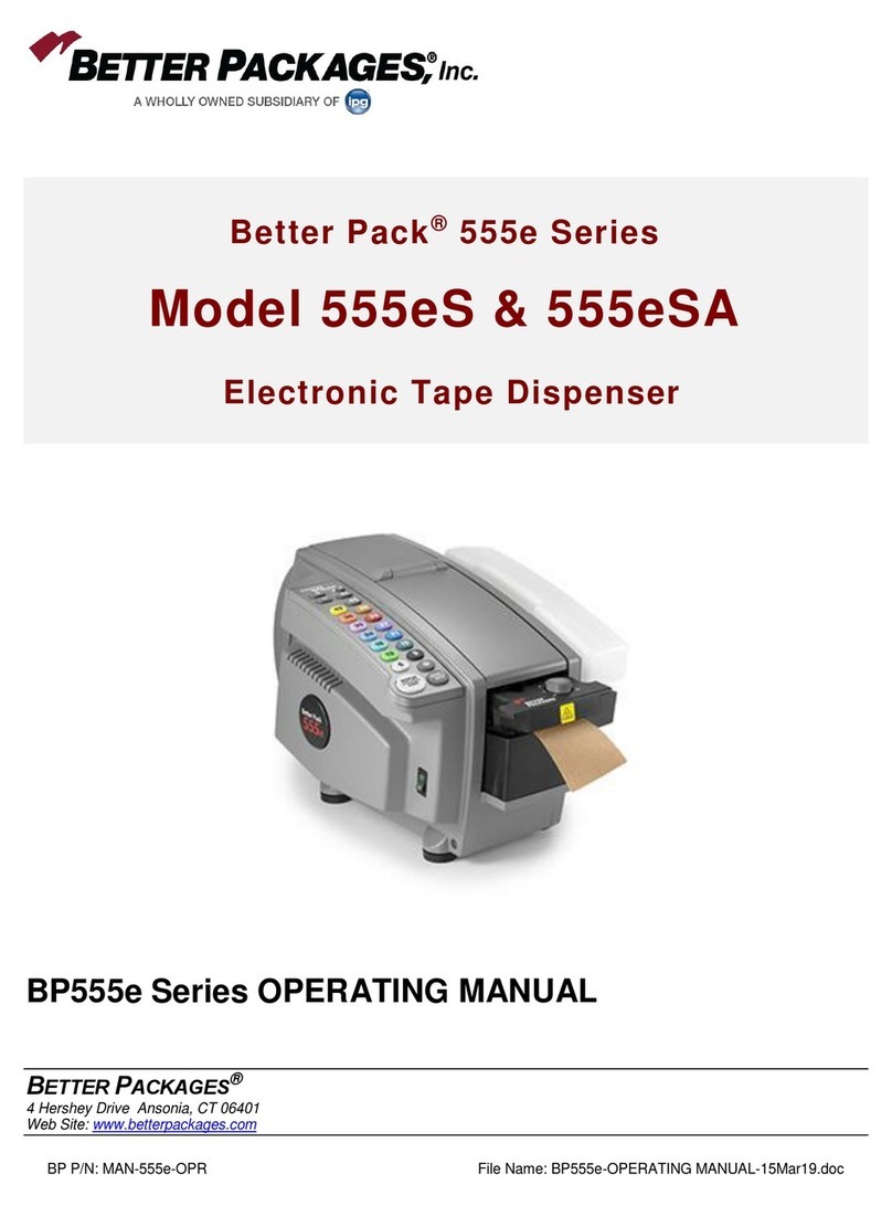 IPG Better Pack 555e Series operating manual