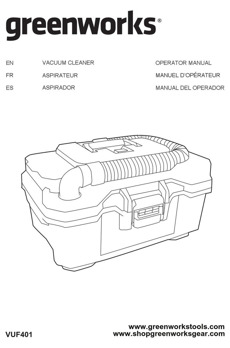 GreenWorks VUF401 Operator's manual