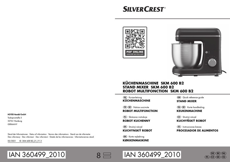 Silvercrest 360499-2010 Quick reference guide