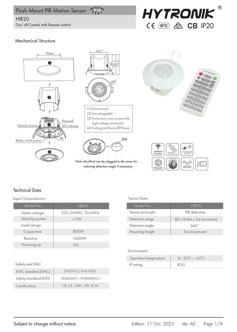 Hytronik HIR20 manual Hytronik HIR20 manual