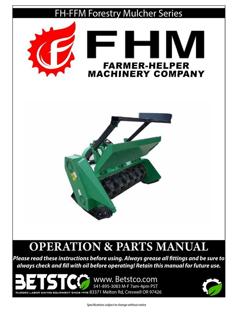 Betstco FHM FH-FFM Series Operations & parts manual