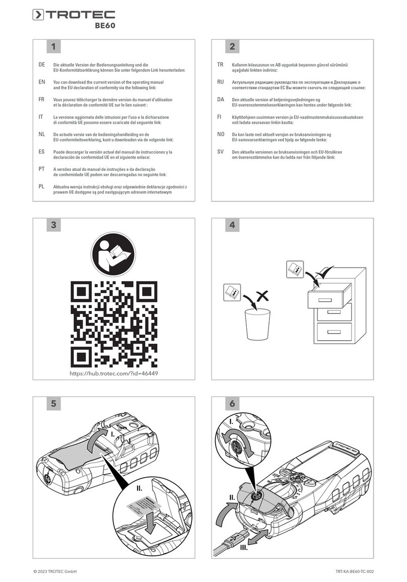 Trotec BE60 User manual