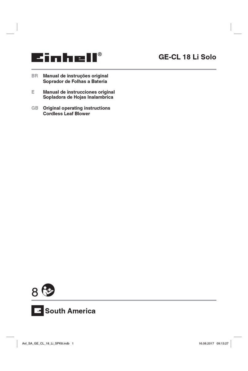 EINHELL GE-CL 18 Li Solo Original operating instructions