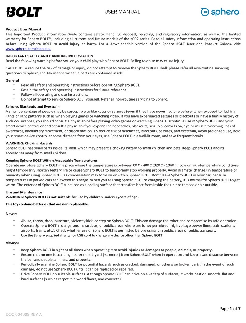 Sphero BOLT K002 Series user manual