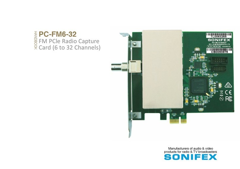 Sonifex PC-FMUP8 User manual