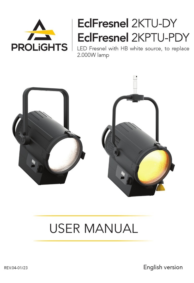 ProLights EclFresnel 2KTU-DY User manual