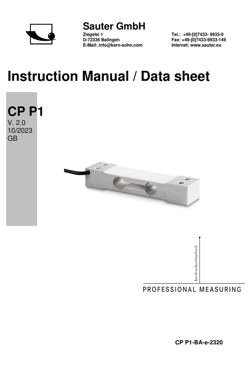 sauter CP P1 instruction manual