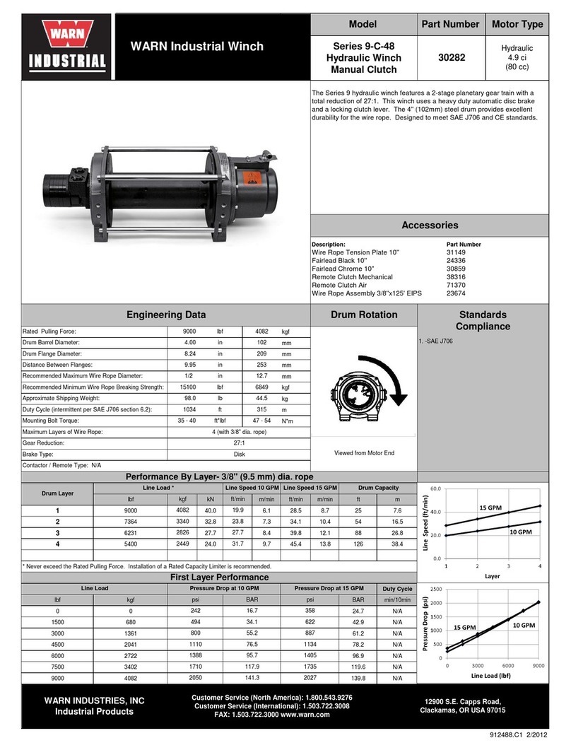 Warn Industries 9-C-48 Series manual
