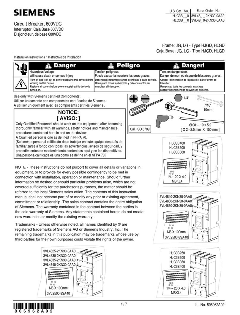 Siemens JG User manual