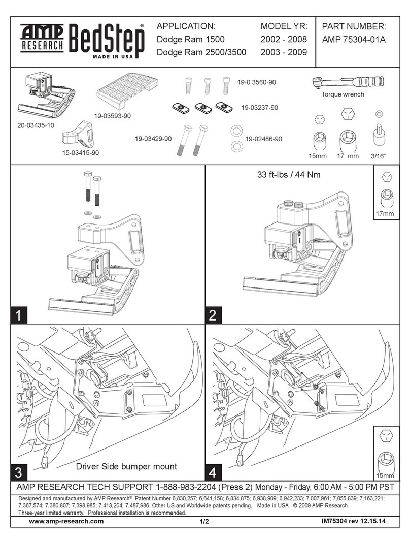 AMP Research BedStep AMP 75304-01A manual