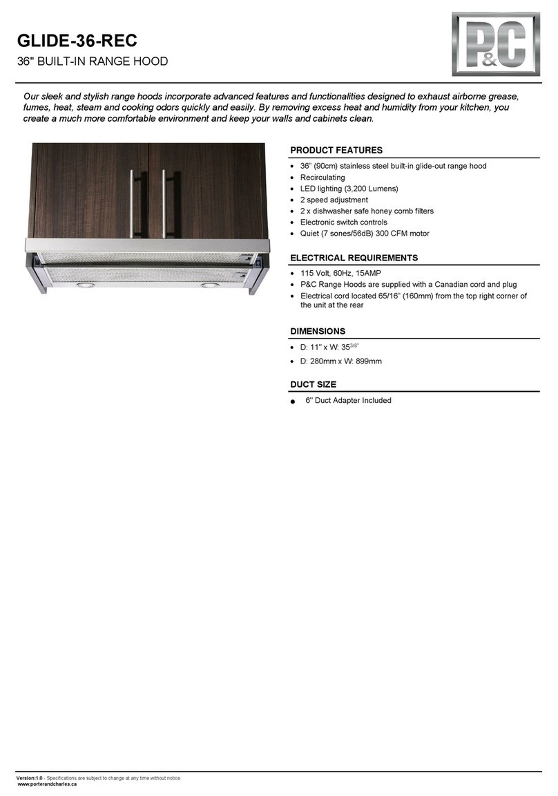 P&C GLIDE-36-REC manual
