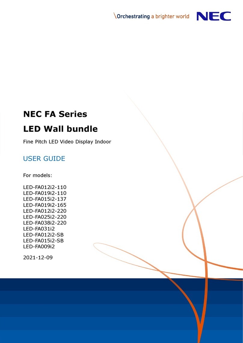 NEC LED-FA025i2-220 User manual