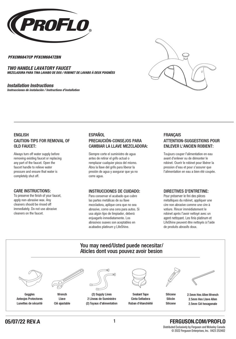 ProFlo PFXCM6847CP installation instructions ProFlo PFXCM6847CP installation instructions