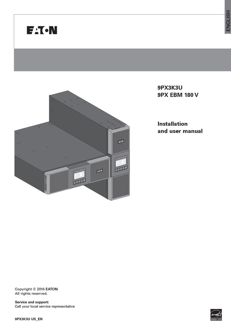 Eaton 9PX3K3U Installation and user manual Eaton 9PX3K3U Installation and user manual