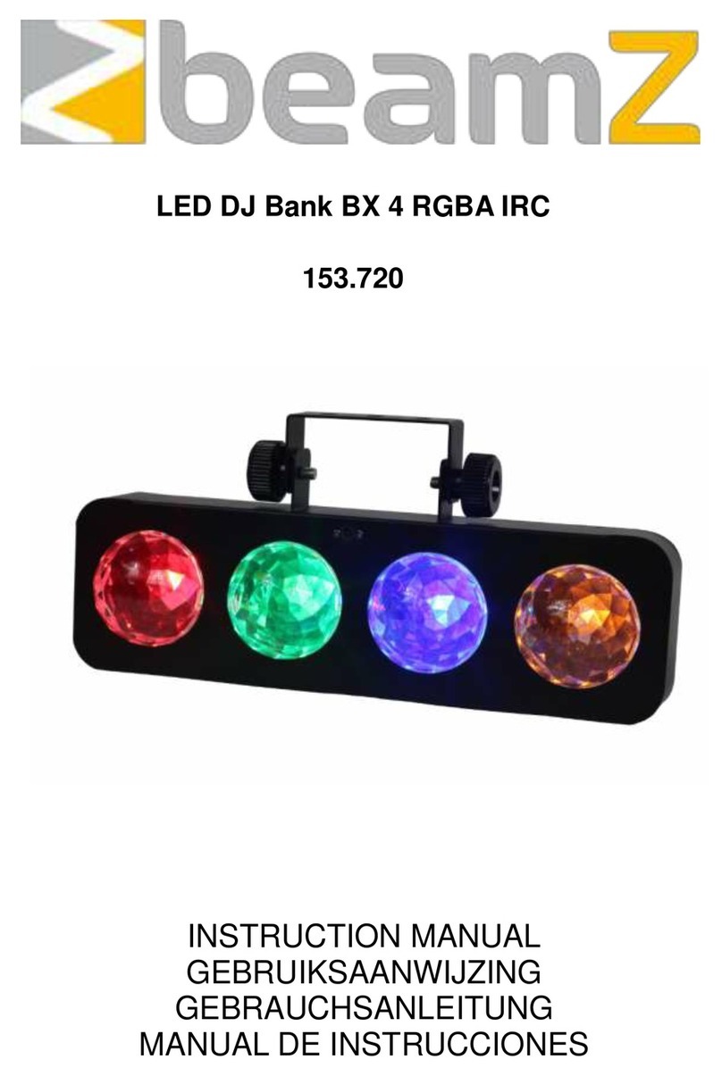 Beamz LED DJ Bank BX 4 RGBA IRC User manual