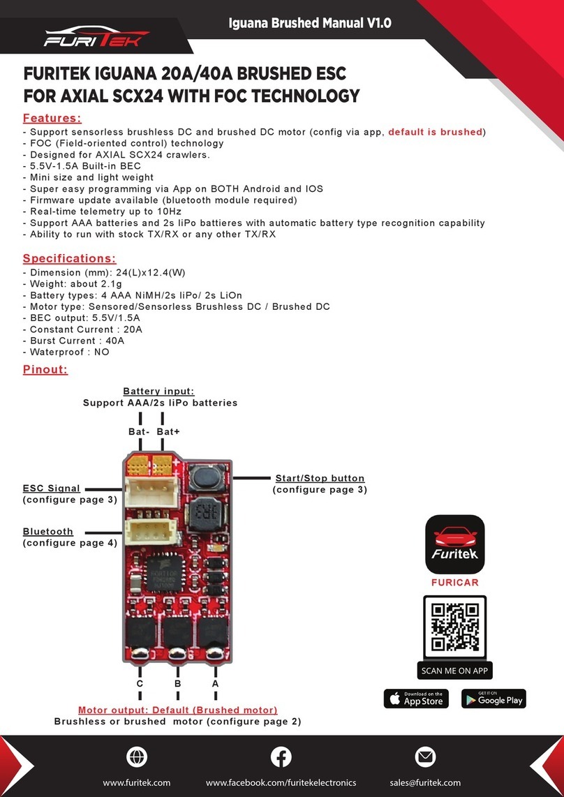 Furitek IGUANA 20A/40A BRUSHED ESC manual