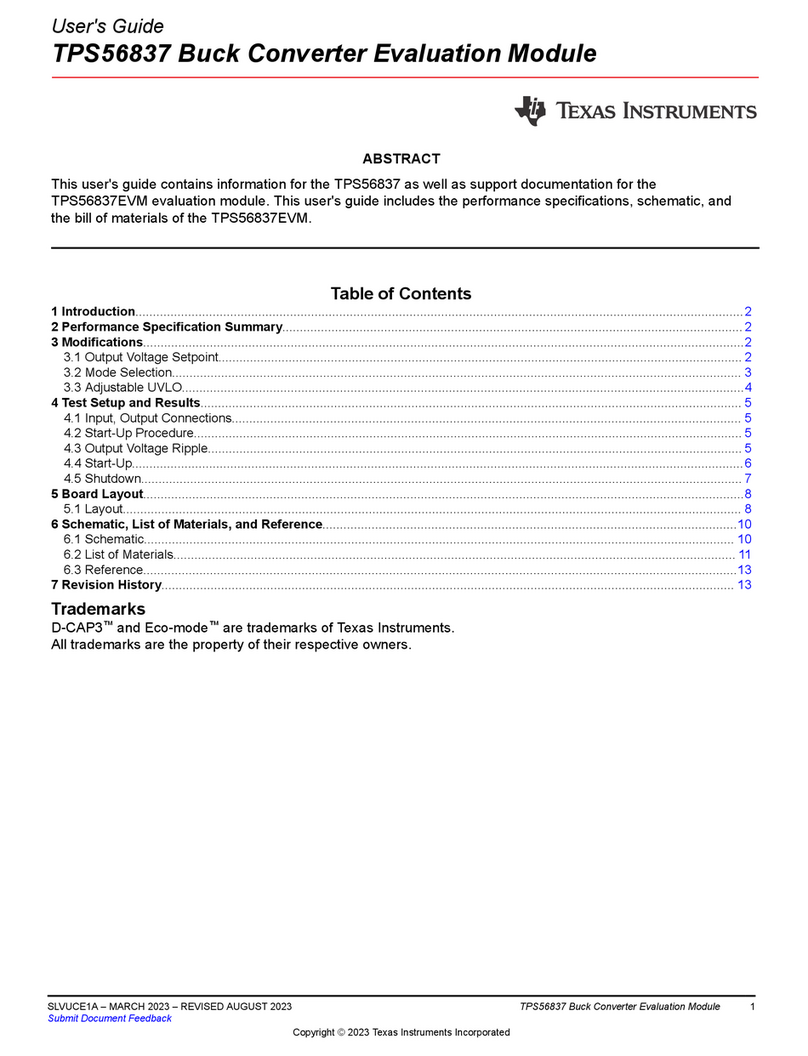 Texas Instruments TPS56837 User manual