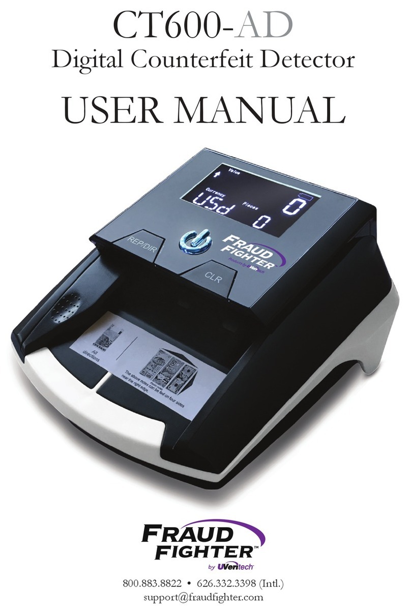 UVeritech Fraud Fighter CT600-AD user manual