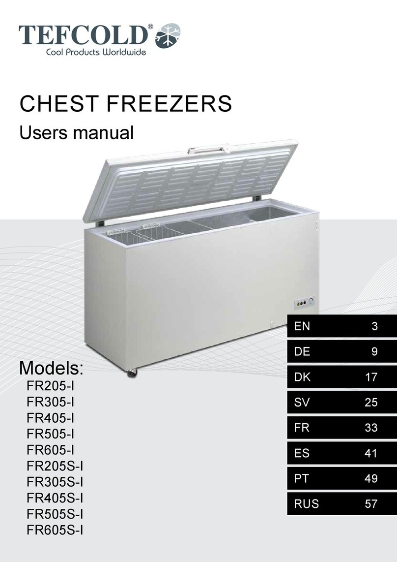 Tefcold FR205-I User manual