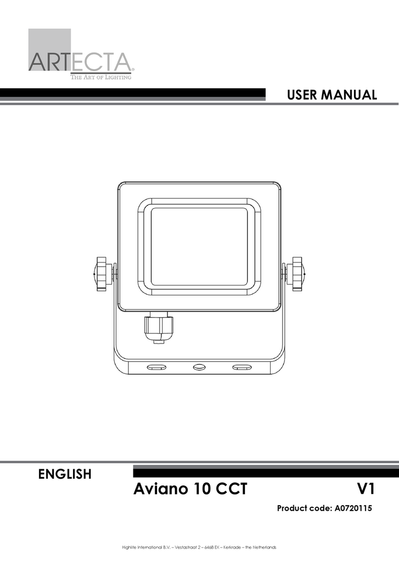 Artecta Aviano 10 CCT V1 user manual