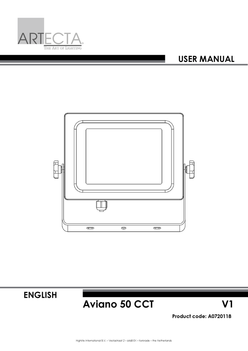 Artecta Aviano 50 CCT V1 User manual