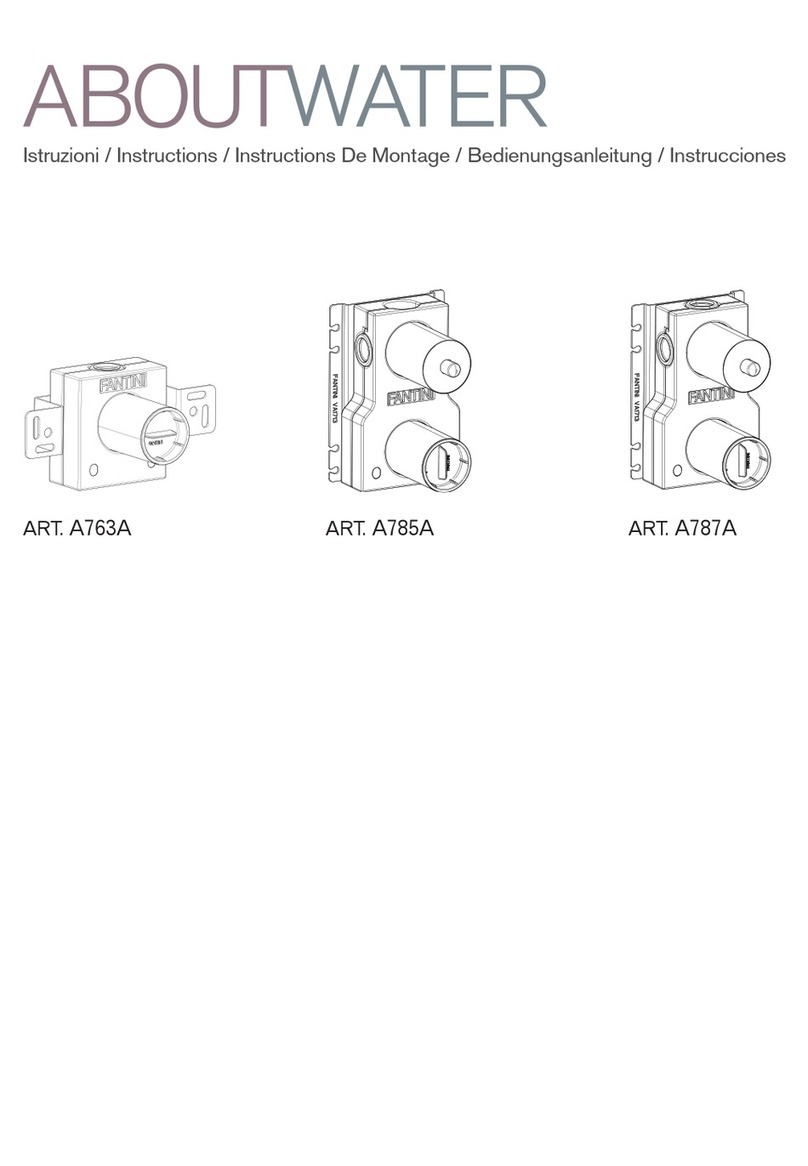 Fantini Cosmi ABOUTWATER A763A instructions