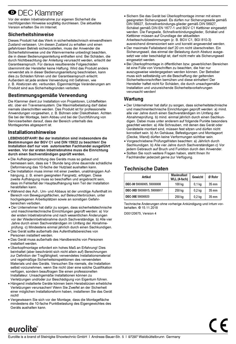 EuroLite DEC-30D manual