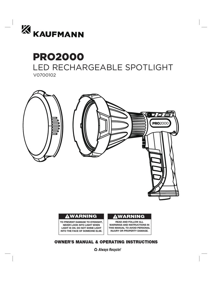 Kaufmann PRO2000 Owner's manual & operating instructions