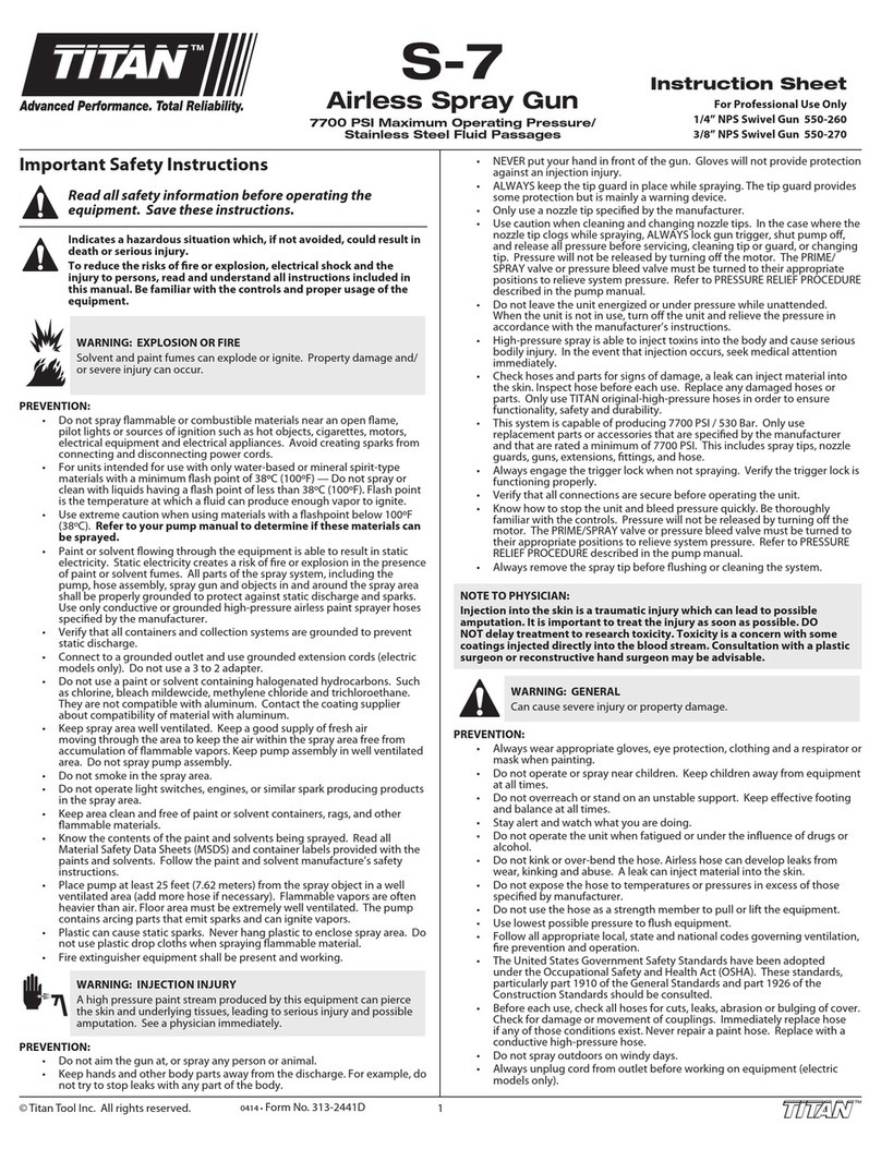 Titan S-7 User manual
