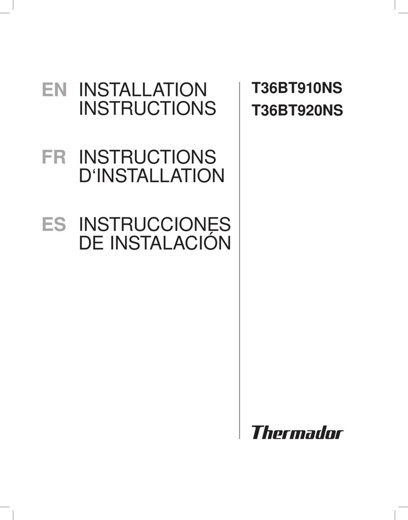 Thermador T36BT910NS installation instructions