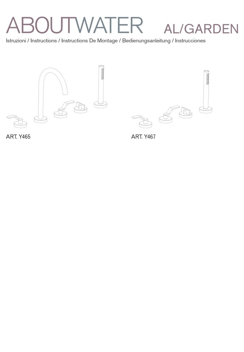 Fantini Rubinetti ABOUTWATER 28S1Y467 instructions Fantini Rubinetti ABOUTWATER 28S1Y467 instructions