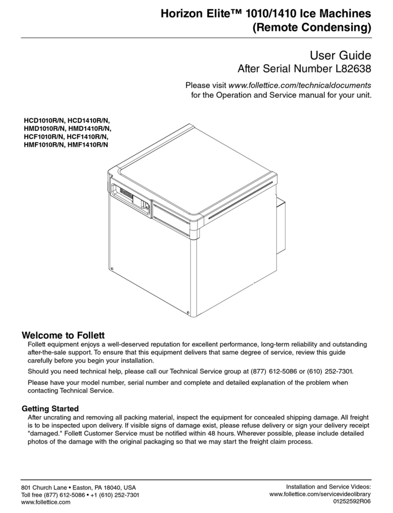 Follett Horizon Elite HCF1010R/N User manual