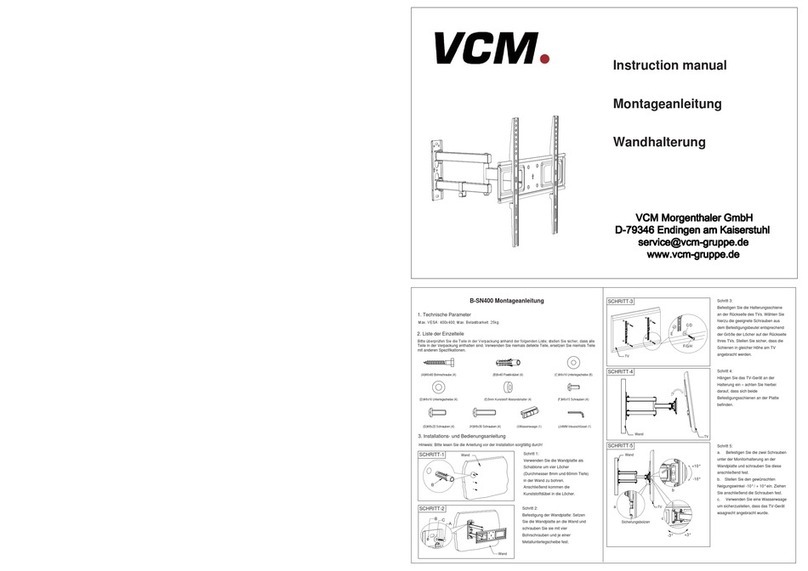 VCM B-SN400 User manual