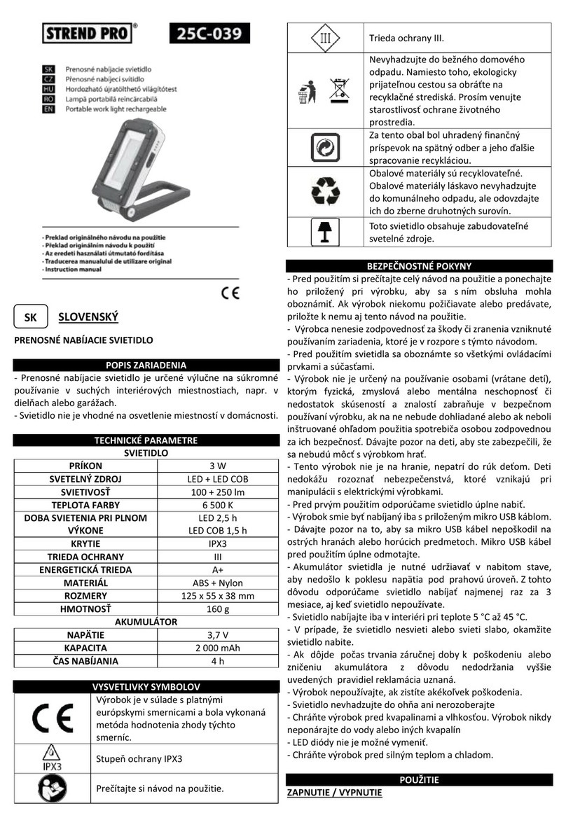 Strend Pro 25C-039 instruction manual