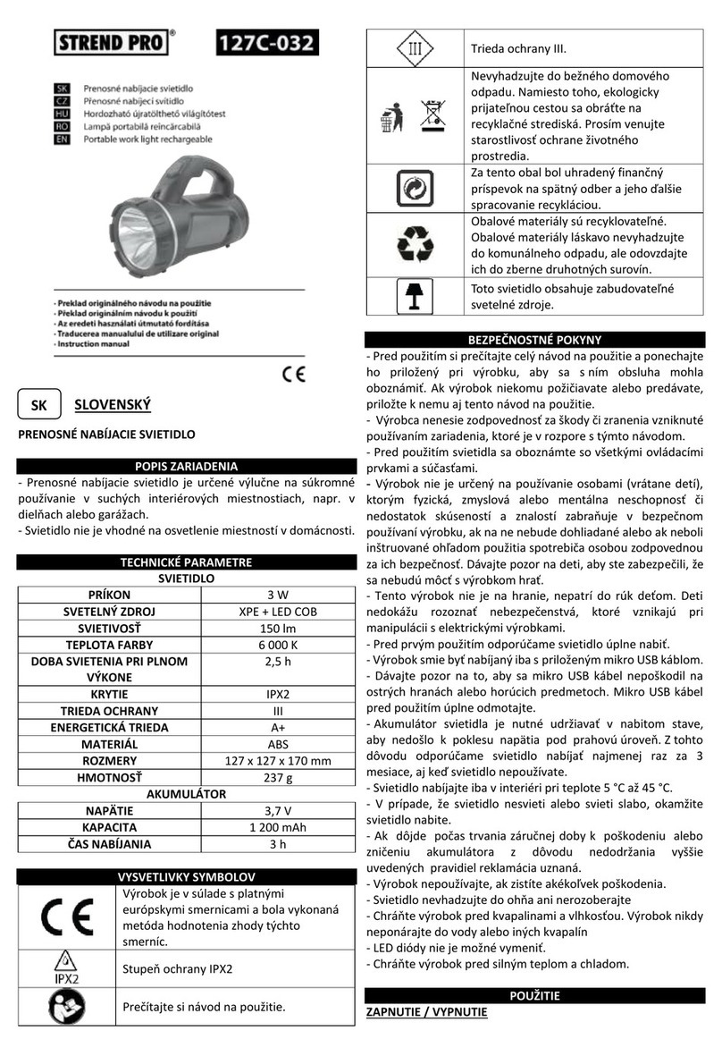 Strend Pro 127C-032 User manual